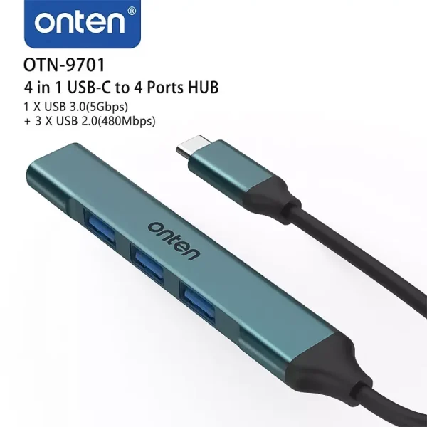 هاب چهار پورت تایپ سی Onten