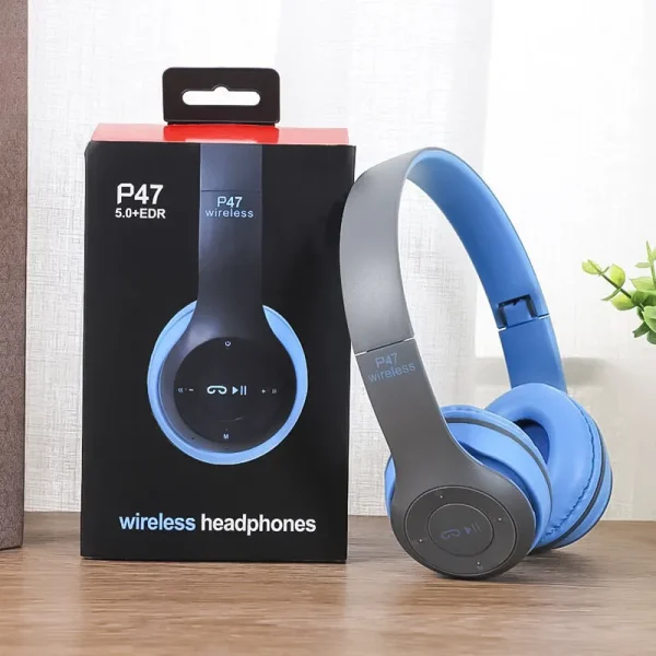 هدفون بی سیم P47 آبی