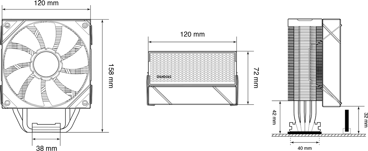 فن پردازنده گیم دیاس E2-410